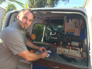 locksmith melbourne working in van