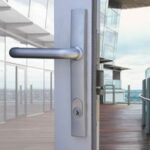 commercial door lock install by locksmith wantirna